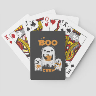 Boo Crew-spök Halloween-kort Casinokort