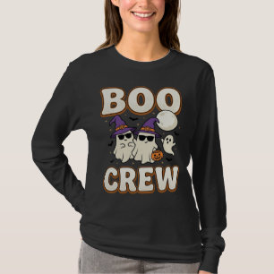 Boo Crew Spök Halloween Vintage Vektor Design_1 T Shirt
