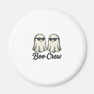 Boo Crew Spöken Vintage Halloween T-Shirt Design_1 Magnet