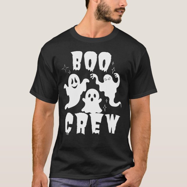 Boo Crew spökfamiljen Halloween Matching T Shirt (Framsida)