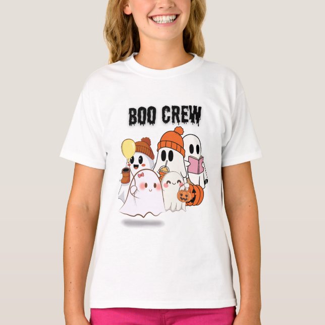 Boo Crew Tröja | Söt Spök Squad Halloween  (Framsida)
