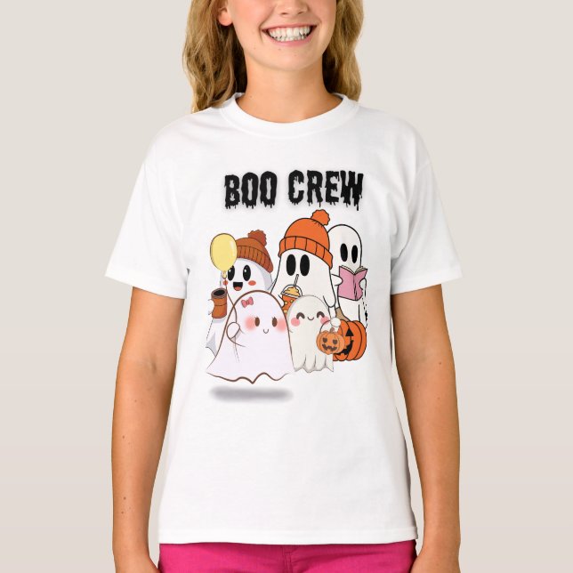Boo Crew Tröja | Söt Spökgrupp Halloween  (Framsida)