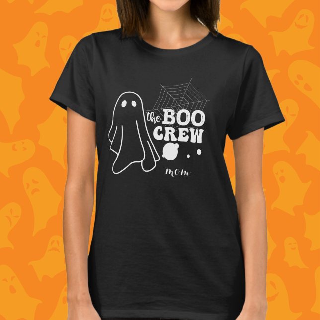 Boo Crew White Halloween-familjen som matchar Mamm T Shirt (Skapare uppladdad)