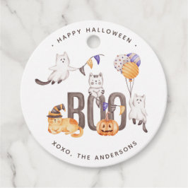 Boo Cute Barn Cats Spöken Pumpkin Happy halloween Gåvor Etiketter