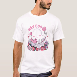 Boo Cute Ghost Funny Halloween T Shirt
