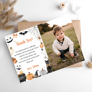Boo Cute Ghost Halloween fest Tack Kort