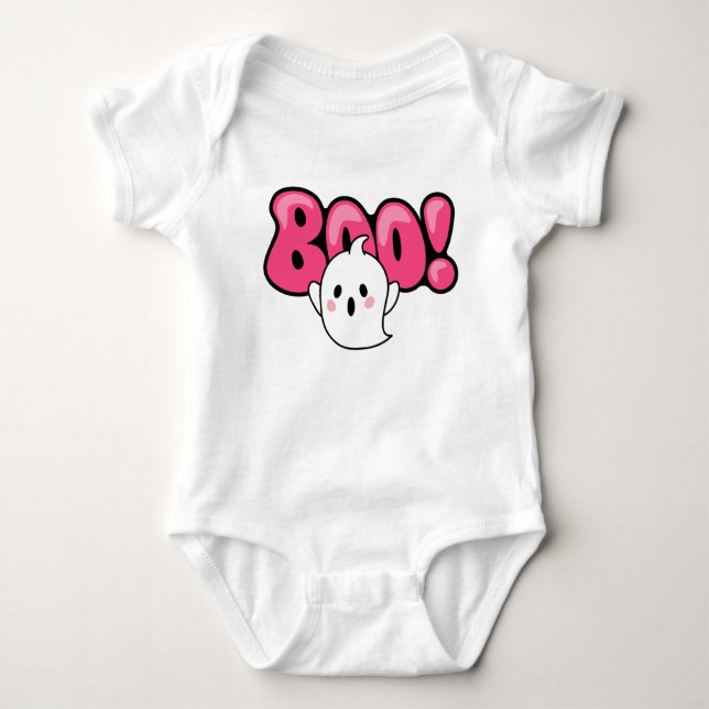 Boo Cute Ghost T Shirt (Framsida)