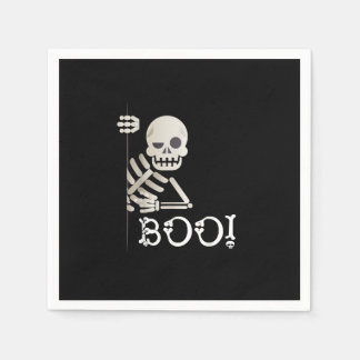 Boo! Cute Gömmer Peekaboo Scary Kids Halloween Ske Pappersservett