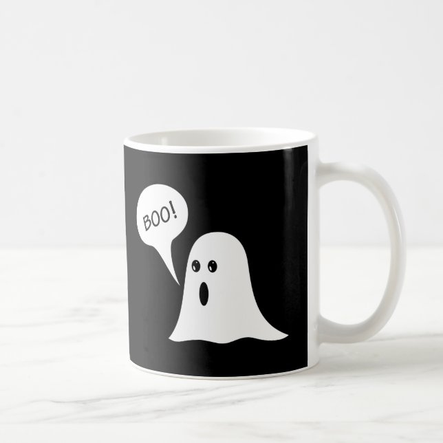 Boo Cute Halloween Ghost Kaffemugg (Höger)