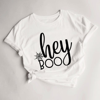 Boo Cute Halloween Womens T-Shirt