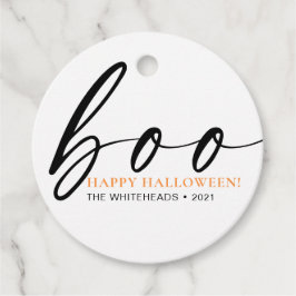 Boo Cute Happy halloween White Gåvor Etiketter