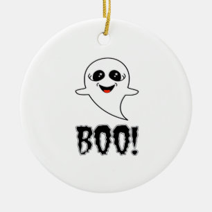 Boo! Cute Little Halloween by Lucas Retro Classic Julgransprydnad Keramik