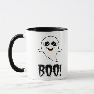 Boo! Cute Little Halloween by Lucas Retro Classic Mugg