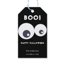 Boo Cute Monsters Eyebollar Happy halloween Black
