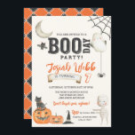 BOO-DAY Party Taloky Kids Halloween Birthday Inbjudningar<br><div class="desc">Hej! Inbjudan dina gäster för tricks och behandlar den här söta (och skrämmande!) inbjudan till Halloween fest. Det är designat för en födelsedag,  men all text är redigerbar så att den kan anpassas för alla förevändningar Halloween-händelse!</div>