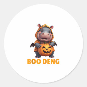 Boo Deng Tee Funny Moo Deng Costume Baby Hippo Hal Runt Klistermärke