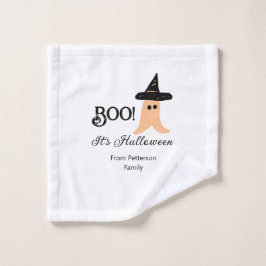 Boo det är Halloween från familjen namn orange spö