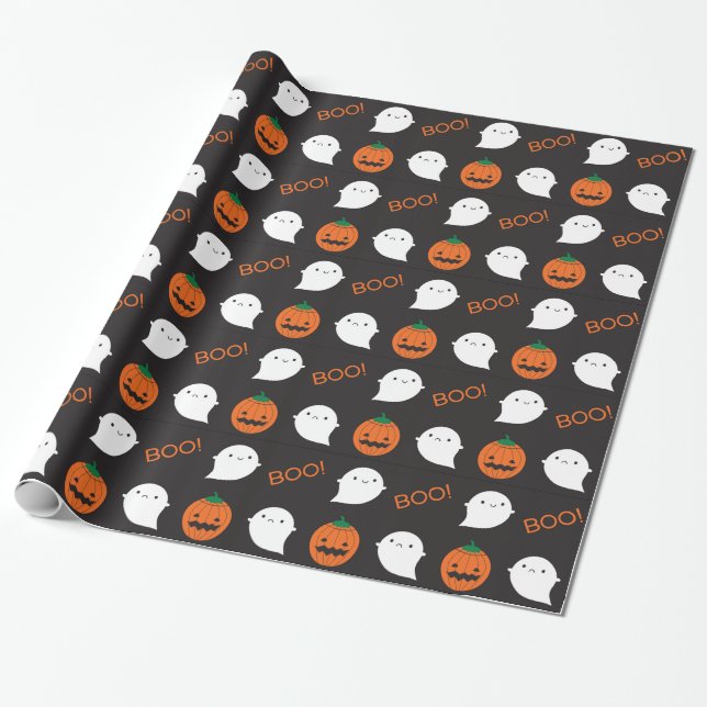 Boo! Det är Halloween Presentpapper (Utrullad)