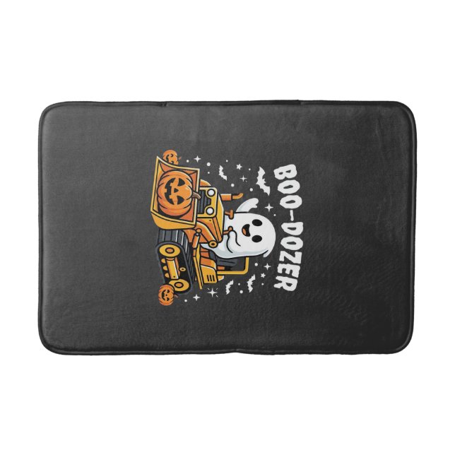 Boo Dozer Halloween Ghost Bulldozer_1 Badrumsmatta (Framsidan)