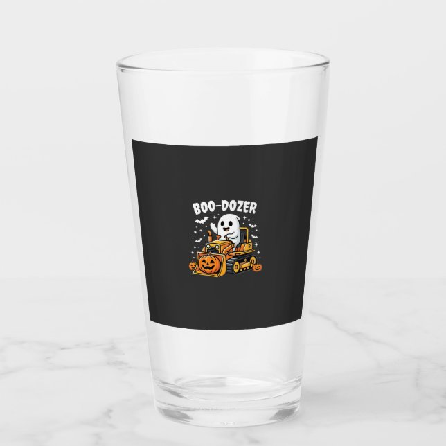 Boo Dozer Halloween Ghost Bulldozer_1 Glaskopp (Framsida)