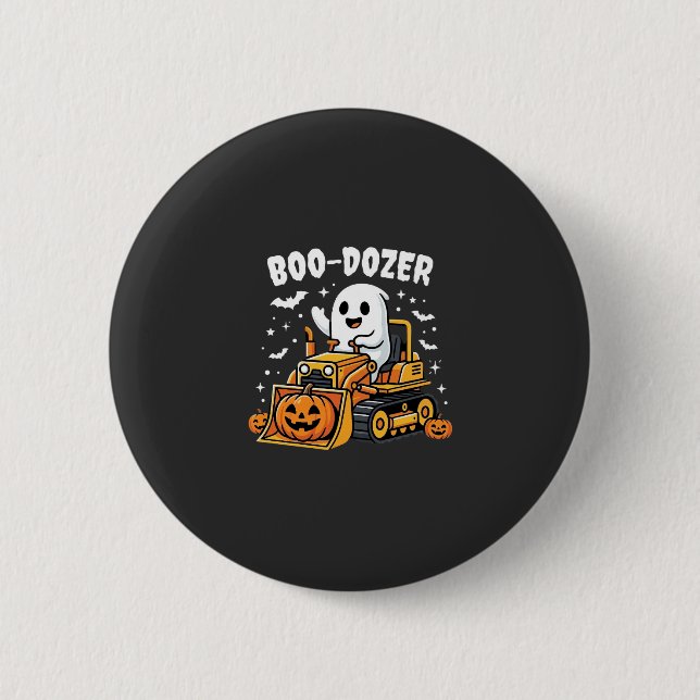 Boo Dozer Halloween Ghost Bulldozer_1 Knapp (Framsida)