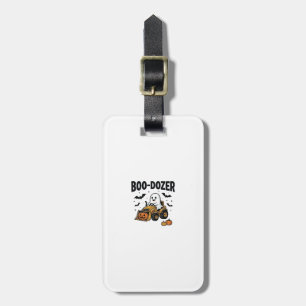 Boo-Dozer Halloween Spök Bulldozer Design_1 Bagagebricka