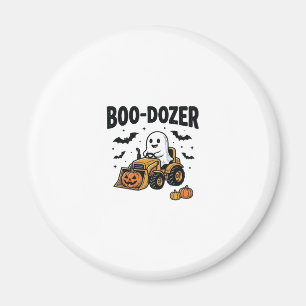 Boo-Dozer Halloween Spök Bulldozer Design_1 Magnet