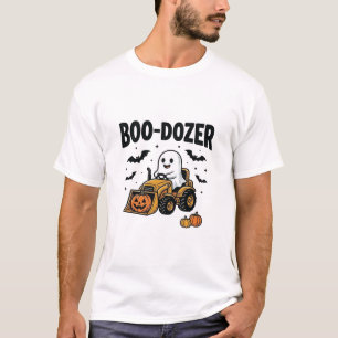 Boo-Dozer Halloween Spök Bulldozer Design_1 T Shirt