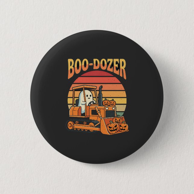 Boo-Dozer Halloween Spökpumpa Bulldozer Knapp (Framsida)
