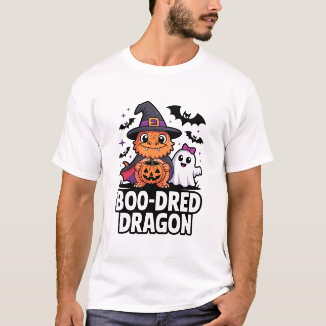 Boo-Dred Dragon Halloween-design T Shirt (Framsida)