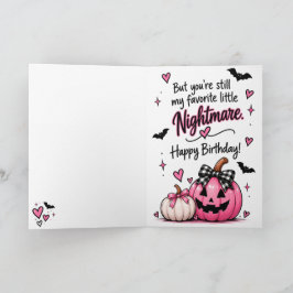 Boo Du är gammal Roligt Halloween födelsedagskort Kort