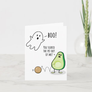 Boo du skrämde skiten ur mig Roligt spöke Avoca Kort