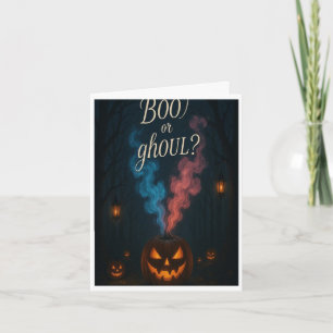Boo- eller Ghoul Halloween-inbjudan till Gender Re Inbjudan