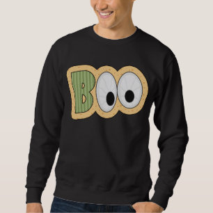 BOO EyebullHalloween Art Lång Ärmad Tröja