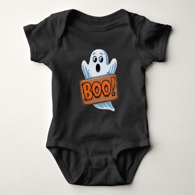 Boo Fantôme d'halloween T Shirt (Framsida)