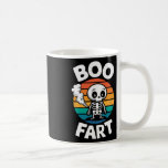 Boo Fart Funny Farting Skeleton for Halloween Kaffemugg<br><div class="desc">Boo Fart Funny Farting Skeleton for Halloween</div>