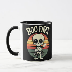 Boo fart Funny Spooky Pastel Ghost Goth Retro Mugg