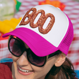 Boo Faux Sequin Look Orange Keps