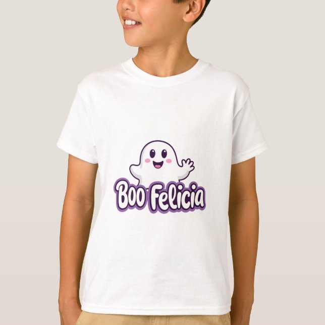Boo Felicia Ghost T Shirt (Framsida)