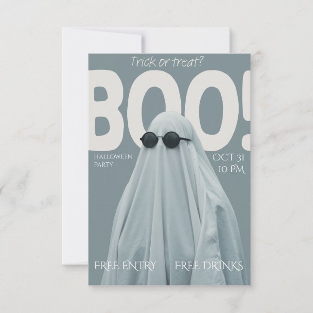 Boo! Festinbjudan Inbjudningar (Framsida)