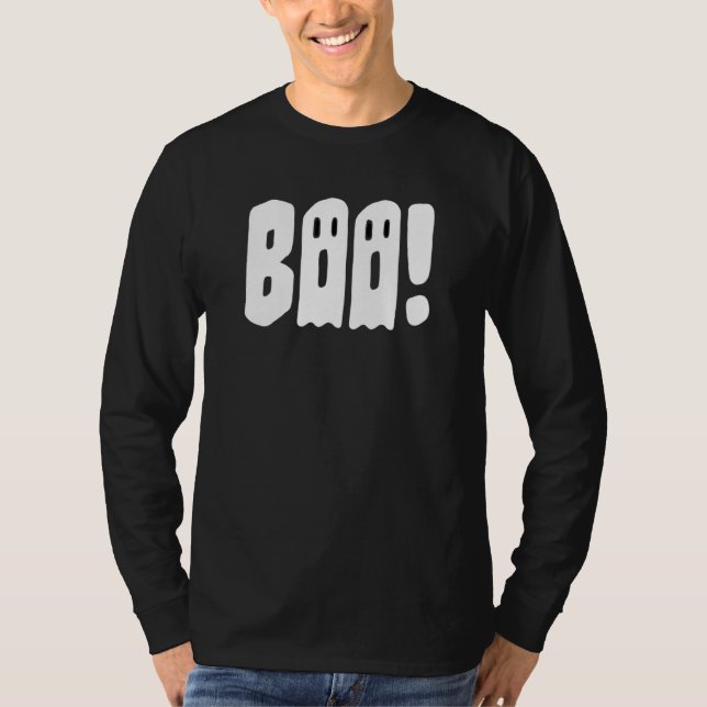 Boo For Halloween T Shirt (Framsida)