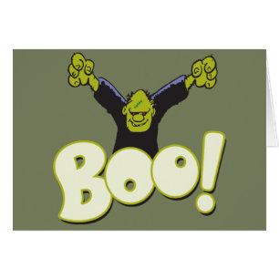 BOO Frankenstein Monster Funny Halloween OBS Kort