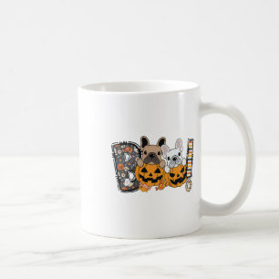 Boo Fransk Bulldog Pumpkin Candy Hund Puppy Hallow Kaffemugg