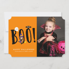 Boo & Friends Halloween-fotokort Inbjudningar