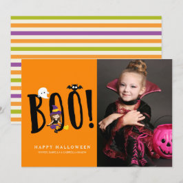 Boo & Friends Halloween-fotokort Inbjudningar