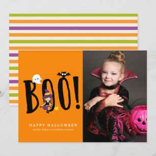 Boo & Friends Halloween-fotokort Inbjudningar