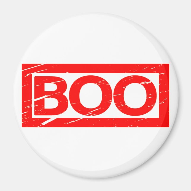 Boo Frimärke Magnet (Framsidan)