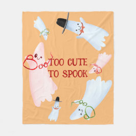 BOO Funny Cute Little Ghost Halloween Baby Nursery Fleecefilt