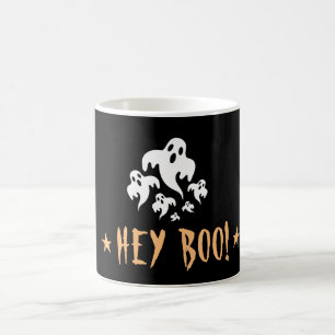 Boo Funny Ghost Halloween Magisk Mugg