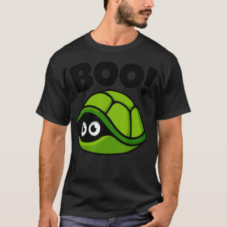 Boo Funny Gömmande sköldpadda Peekaboo Scary Hallo T Shirt
